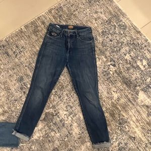 MOTHER double looker ankle fray